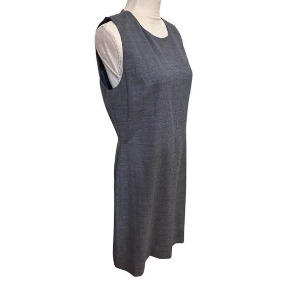 New NWT Theory Raneid A-Line Wool Blend Dress Mid Blue Multi Portmore - 12 - Picture 6 of 8